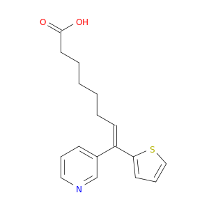 7-Octenoic acid, 8-(3-pyridinyl)-8-(2-thienyl)-, (E)-