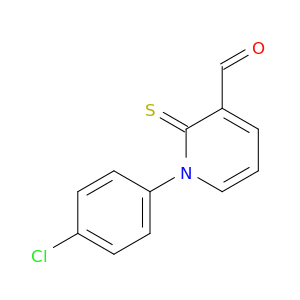 3-Pyridinecarboxaldehyde, 1-(4-chlorophenyl)-1,2-dihydro-2-thioxo-