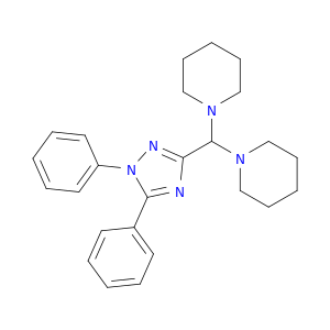 Piperidine, 1,1'-[(1,5-diphenyl-1H-1,2,4-triazol-3-yl)methylene]bis-