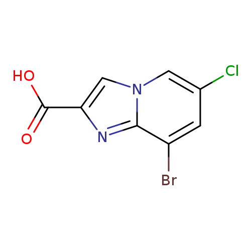 8-溴-6-氯-咪唑并[1,2-a]吡啶-2-羧酸