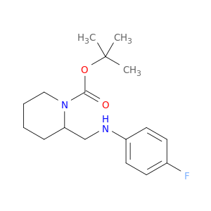 1-Piperidinecarboxylicacid, 2-[[(4-fluorophenyl)amino]methyl]-, 1,1-dimethylethyl ester