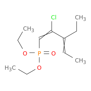Phosphonic acid, (2-chloro-3-ethyl-1,3-pentadienyl)-, diethyl ester