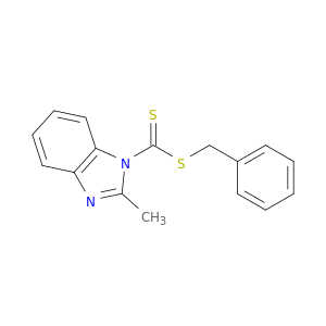 1H-Benzimidazole-1-carbodithioic acid, 2-methyl-, phenylmethyl ester