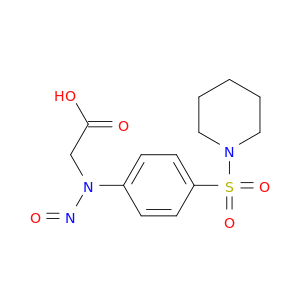 Glycine, N-nitroso-N-[4-(1-piperidinylsulfonyl)phenyl]-