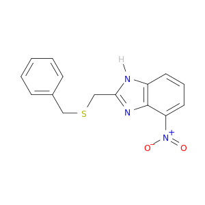 1H-Benzimidazole, 4-nitro-2-[[(phenylmethyl)thio]methyl]-