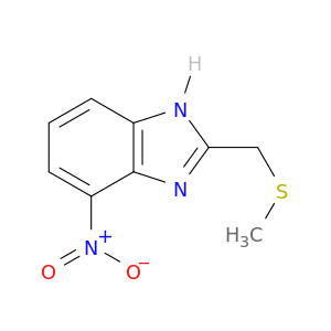 1H-Benzimidazole, 2-[(methylthio)methyl]-4-nitro-