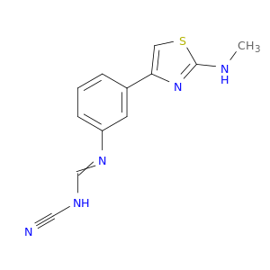 Methanimidamide, N-cyano-N'-[3-[2-(methylamino)-4-thiazolyl]phenyl]-