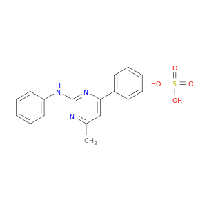 2-Pyrimidinamine, 4-methyl-N,6-diphenyl-, sulfate (1:1)