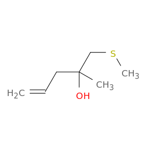 4-Penten-2-ol, 2-methyl-1-(methylthio)-