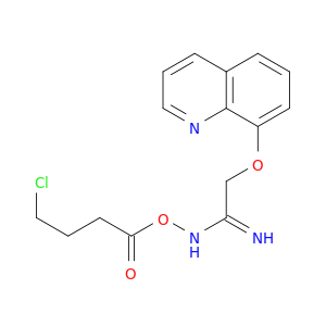 Ethanimidamide, N-(4-chloro-1-oxobutoxy)-2-(8-quinolinyloxy)-