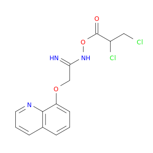 Ethanimidamide, N-(2,3-dichloro-1-oxopropoxy)-2-(8-quinolinyloxy)-