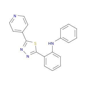 N-Phenyl-2-(5-(pyridin-4-yl)-1,3,4-thiadiazol-2-yl)aniline