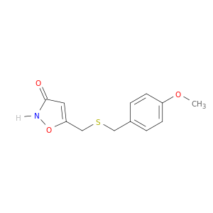 3(2H)-Isoxazolone, 5-[[[(4-methoxyphenyl)methyl]thio]methyl]-