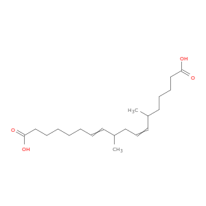 7,11-Octadecadienedioic acid, 6,10-dimethyl-