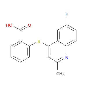 Benzoic acid, 2-[(6-fluoro-2-methyl-4-quinolinyl)thio]-