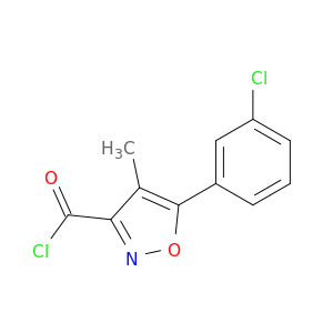 3-Isoxazolecarbonyl chloride, 5-(3-chlorophenyl)-4-methyl-