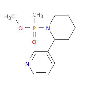Phosphinic acid, methyl[2-(3-pyridinyl)-1-piperidinyl]-, methyl ester