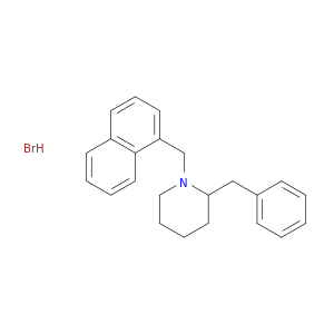 Piperidine, 1-(1-naphthalenylmethyl)-2-(phenylmethyl)-, hydrobromide