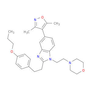 5-(3,5-二甲基-4-异恶唑基)-1-[2-(4-吗啉基)乙基]-2-[2-(4-丙氧基苯基)乙基]-1H-苯并咪唑