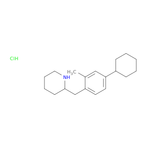 Piperidine, 2-[(4-cyclohexyl-2-methylphenyl)methyl]-, hydrochloride