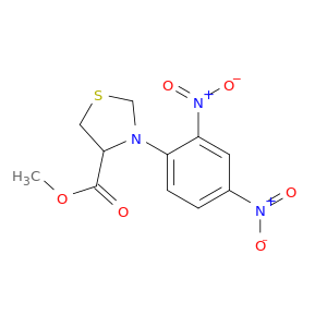 4-Thiazolidinecarboxylic acid, 3-(2,4-dinitrophenyl)-, methyl ester