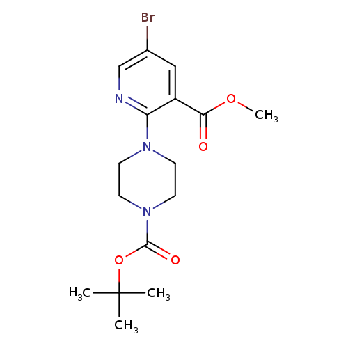 tert-Butyl 4-(5-bromo-3-(methoxycarbonyl)pyridin-2-yl)piperazine-1-carboxylate