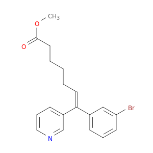 6-Heptenoic acid, 7-(3-bromophenyl)-7-(3-pyridinyl)-, methyl ester, (Z)-