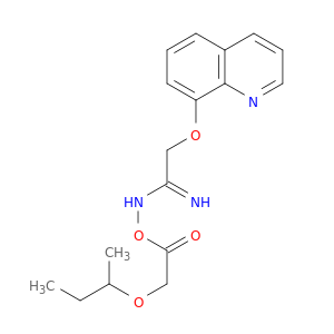 Ethanimidamide, N-[[(1-methylpropoxy)acetyl]oxy]-2-(8-quinolinyloxy)-
