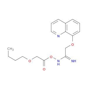 Ethanimidamide, N-[(butoxyacetyl)oxy]-2-(8-quinolinyloxy)-