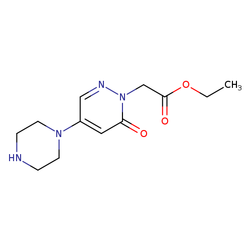 Ethyl 2-(6-oxo-4-(piperazin-1-yl)pyridazin-1(6H)-yl)acetate