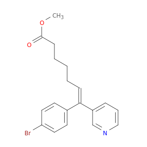 6-Heptenoic acid, 7-(4-bromophenyl)-7-(3-pyridinyl)-, methyl ester, (E)-