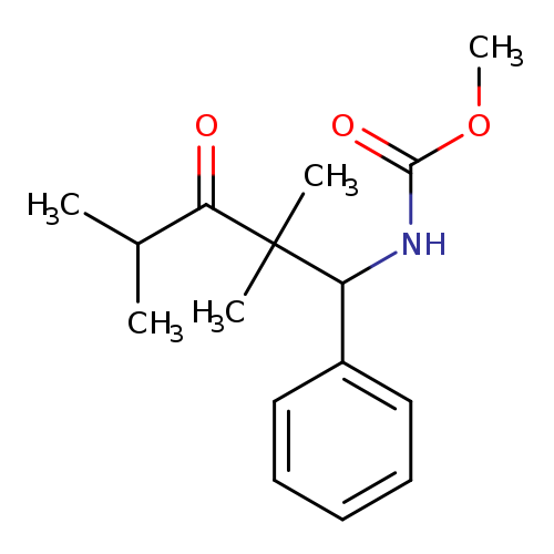 Methyl (2,2,4-trimethyl-3-oxo-1-phenylpentyl)carbamate