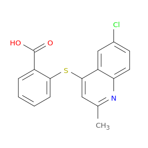 Benzoic acid, 2-[(6-chloro-2-methyl-4-quinolinyl)thio]-