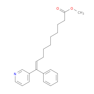 9-Decenoic acid, 10-phenyl-10-(3-pyridinyl)-, methyl ester, (E)-