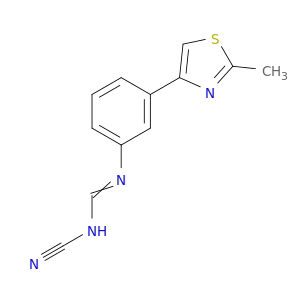 Methanimidamide, N-cyano-N'-[3-(2-methyl-4-thiazolyl)phenyl]-