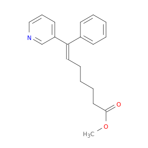 6-Heptenoic acid, 7-phenyl-7-(3-pyridinyl)-, methyl ester, (E)-
