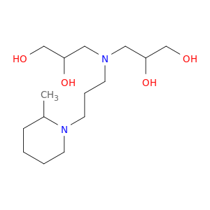 1,2-Propanediol, 3,3'-[[3-(2-methyl-1-piperidinyl)propyl]imino]bis-