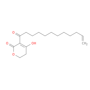 2H-Pyran-2-one, 5,6-dihydro-4-hydroxy-3-(1-oxo-11-dodecenyl)-