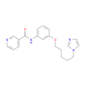 3-Pyridinecarboxamide, N-[3-[[5-(1H-imidazol-1-yl)pentyl]oxy]phenyl]-
