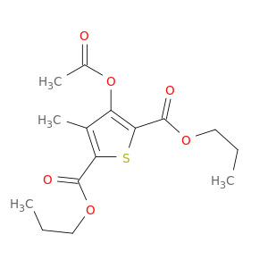 2,5-Thiophenedicarboxylic acid, 3-(acetyloxy)-4-methyl-, dipropyl ester