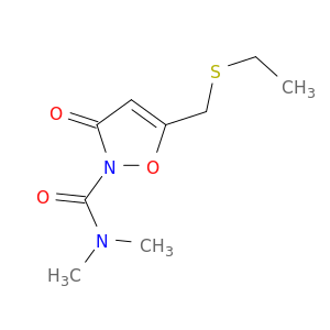 2(3H)-Isoxazolecarboxamide, 5-[(ethylthio)methyl]-N,N-dimethyl-3-oxo-