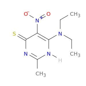6-(Diethylamino)-2-methyl-5-nitropyrimidine-4(1H)-thione