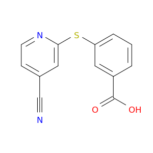 Benzoic acid,3-[(4-cyano-2-pyridinyl)thio]-