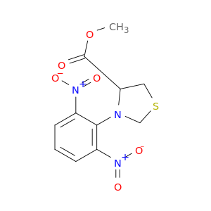 4-Thiazolidinecarboxylic acid, 3-(2,6-dinitrophenyl)-, methyl ester