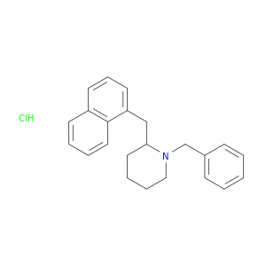 Piperidine, 2-(1-naphthalenylmethyl)-1-(phenylmethyl)-, hydrochloride