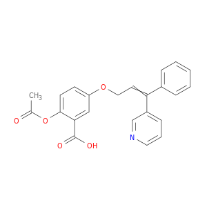 Benzoic acid, 2-(acetyloxy)-5-[[3-phenyl-3-(3-pyridinyl)-2-propenyl]oxy]-