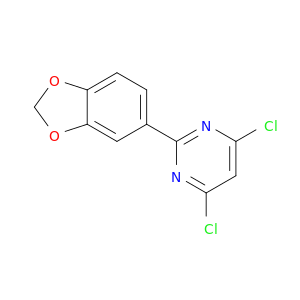 Pyrimidine, 2-(1,3-benzodioxol-5-yl)-4,6-dichloro-