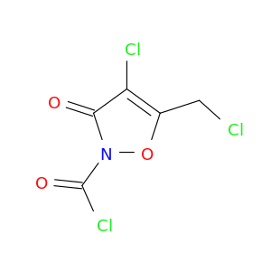 2(3H)-Isoxazolecarbonyl chloride, 4-chloro-5-(chloromethyl)-3-oxo-