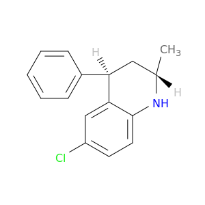 Quinoline, 6-chloro-1,2,3,4-tetrahydro-2-methyl-4-phenyl-, trans-