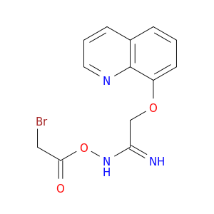 Ethanimidamide, N-[(bromoacetyl)oxy]-2-(8-quinolinyloxy)-